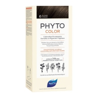 Phyto Color - Краска для волос Темный блонд, оттенок 6, 1 шт дневной крем абсолютная защита spf20 шаг 8b bio phyto ultimatedefense day cream spf20