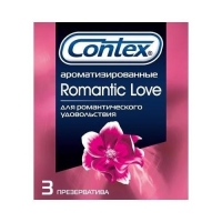 Contex Romantic Love - Презервативы ароматизированные №3, 3 шт презервативы ин тайм классические 3