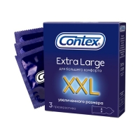 Contex Extra Large - Презервативы XXL №3, 3 шт contex extra sensation презервативы с крупными точками и ребрами 12 шт