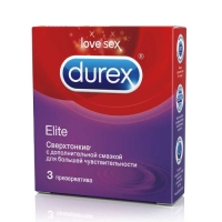 Durex Elite - Презервативы №3, 3 шт r and j презервативы контурные анатомические ребристые с пупырышками натуральный латекс elite 3in1 3 шт