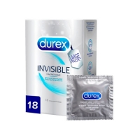 Durex Invisible - Презервативы ультратонкие №18, 18 шт презервативы maxus sensitive 0901 016 ультратонкие 15 шт ж к