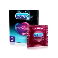 Durex Dual Extase - Презервативы №3, 3 шт презервативы durex dual extase рельефные с анестетиком 12 шт