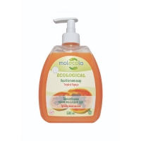 Molecola - Крем-мыло для рук Тропическая папайя экологичное, 500 мл крем мыло жидкое grass milana увлажняющее манго и лайм 1 л 2 шт