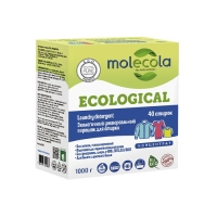 Molecola - Экологичный универсальный порошок для стирки Концентрат 1 кг bagi концентрированный порошок для стирки белых и светлых тканей восстановление белого 650