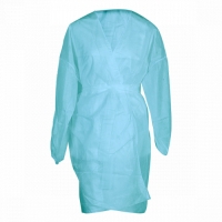 Чистовье - Халат Кимоно с рукавами Люкс Голубой, 1 х 5 шт халат одноразовый кимоно с рукавами спанлейс белый 5 шт