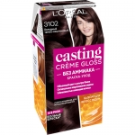 Фото Loreal Paris Casting Creme Gloss - Крем-краска для волос, оттенок 3102, Холодный темно-каштановый, 180 мл
