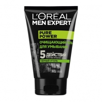 Фото L'Oreal - Гель для умывания "Черный уголь", 100 мл