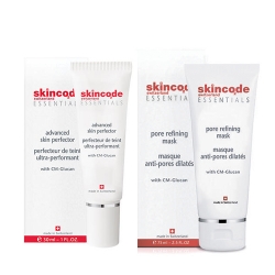 Фото Skincode - Набор Очищающая маска с эффектом сужения пор 75 мл + Преображающий уход 30 мл