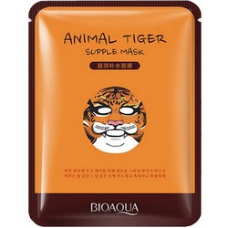 Фото Bioaqua Animal Face Tiger - Маска для лица питательная с экстрактом красного женьшеня, 30 г