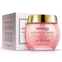 Bioaqua Rose Petal Mask - Маска ночная смягчающая для лица с лепестками роз, 120 г