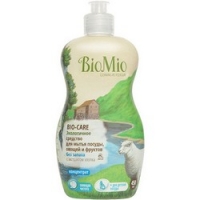 BioMio - Средство для мытья посуды, овощей и фруктов без запаха, 450 мл