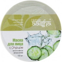 Aasha Herbals - Маска для лица интенсивное увлажнение с огурцом, 150 мл