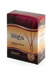 Фото Aasha Herbals - Краска травяная для волос, Бургунд, 60 мл