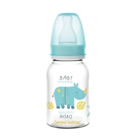 Canpol - Бутылочка PP Africa с узким горлышком 0+, 120 мл canpol babies бутылочка для кормления sleepy koala со светящимися ручками