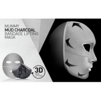 Cailyn Mummy Mud Charcoal Lifting Mask - Глиняная маска-бандаж для лица, 4 шт