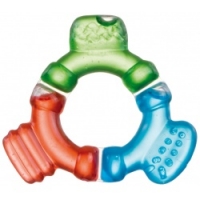 Canpol - Прорезыватель водный охлаждающий трехцветный, 0+ прорезыватель для зубов зайка mammelan маммелан