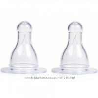 

Canpol - Соска анатомическая антиколиковая силикон, быстрый поток, 2 шт