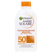 Garnier Ambre Solaire - Солнцезащитное молочко для лица и тела SPF 50+, 200 мл - фото 1