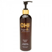 CHI Argan Oil Plus Moringa Oil Shampoo - Восстанавливающий шампунь с маслом арганы, 355 мл. - фото 1