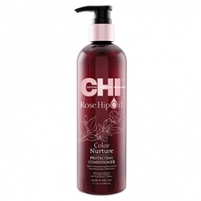 Фото CHI Rose Hip Oil Color Nurture Protecting Conditioner - Кондиционер для защиты цвета с маслом дикой розы и кератином, 340 мл
