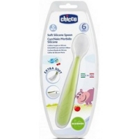 

Chicco - Ложка детская мягкая силиконовая, с 6 месяцев