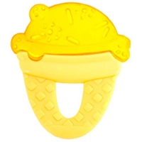 Chicco Fresh Relax - Прорезыватель-игрушка с 4-х месяцев, Мороженое, желтое - фото 1