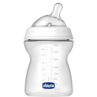 Chicco Natural Feeling - Бутылочка силиконовая соска с наклоном и флексорами, с 2 месяцев, 250 мл - фото 1