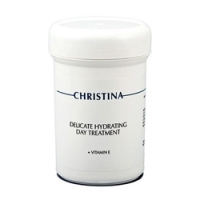 Christina Delicate Hydrating Day Treatment + Vitamin E - Деликатный увлажняющий дневной лечебный крем с витамином Е, 250 мл hempz масло увлажняющее для ванны и тела hydrating bath