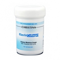 Фото Christina Elastin Collagen Azulene Moisture Cream with Vit A, E&HA - Увлажняющий азуленовый крем для нормальной кожи, 250 мл