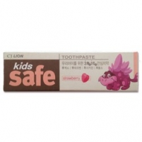 Фото Cj Lion Kids Safe Toothpaste Strawberry - Зубная паста детская Клубника, 90 г.