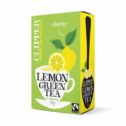 Фото Clipper - Чай Зеленый с лимоном Органик, 20 пакетов