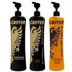 Фото Coiffer Blindagem - Набор для выпрямления и восстановления сухих и ломких волос, 3*1000 мл