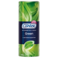 Contex Green Plus - Гель-смазка с антиоксидантом, 100 мл гель смазка контекс вейв 100мл увлажняющий