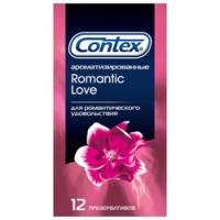 Contex Romantic Love - Презервативы ароматизированные, 12 шт viva презервативы ные ароматизированные 12