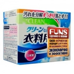 Фото Daiichi Funs Clean - Стиральный порошок с ферментом яичного белка, для полного устранения пятен, 900 г