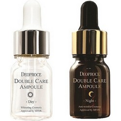 Фото Deoproce Double Care Ampoule Day Night Single Pack - Сыворотка для лица антивозрастная, 13 мл*2