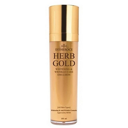 Фото Deoproce Estheroce Herb Gold Whitening And Wrinkle Care Emulsion - Эмульсия для лица омолаживающая, 135 мл