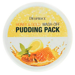 Фото Deoproce Honey And Gold Wash-Off Pudding Pack - Маска для лица с медом и золотом, 110 г