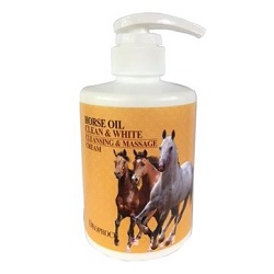 Фото Deoproce Horse Oil Clean And White Cleansing And Massage Cream - Крем для тела массажный с лошадиным жиром, 450 мл