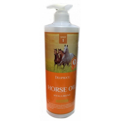 Фото Deoproce Horse Oil Hyalurone Shampoo - Шампунь с гиалуроновой кислотой и лошадиным жиром, 1000 мл
