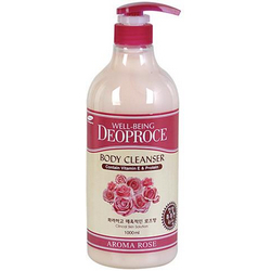 Фото Deoproce Well-Being Aroma Body Cleanser Rose - Гель для душа роза, 1000 мл