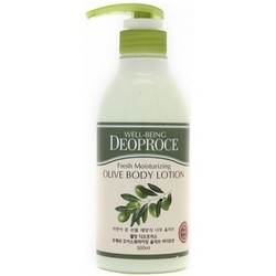 Фото Deoproce Well-Being Fresh Moisturizing Olive Body Lotion - Лосьон для тела с экстрактом оливы, 500 мл