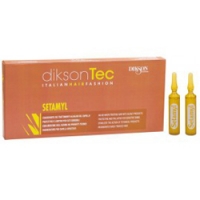 Dikson Setamyl - Смягчающее ампульное средство при любой химической обработке волос 12*12 мл лосьон для химической завивки окрашенных волос 2 protecting curling lotion n2