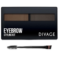Divage Eyebrow Styling - Набор для моделирования формы бровей № 02, светло-коричневый