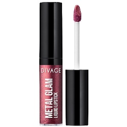 Фото Divage Metal Glam Lipstick - Жидкая губная помада, тон 03, сливовый, 6 мл