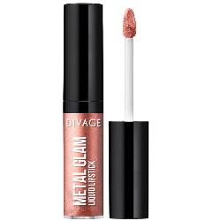 Фото Divage Metal Glam Lipstick - Жидкая губная помада, тон 04, золотисто-розовый, 6 мл