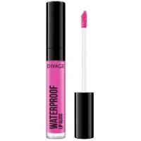Divage Waterproof Lip Gloss - Блеск для губ водостойкий, тон 04, фуксия, 5 мл