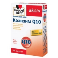 Doppelherz Aktiv - Коэнзим Q10 в капсулах, 30 шт doppelherz aktiv витамины для глаз с лютеином и черникой 1180 мг в капсулах 30 шт