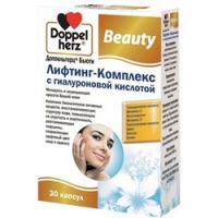 Doppelherz Beauty - Лифтинг-комплекс с гиалуроновой кислотой в капсулах, 30 шт doppelherz aktiv витамины для больных диабетом в таблетках 60 шт