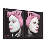 Double Dare OMG! Detox Bubbling Microfiber Mask - Маска двухкомпонентная для глубокого очищения и питания кожи лица - фото 1